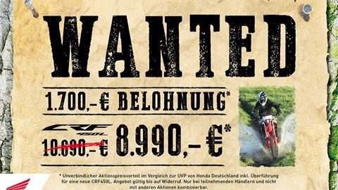 CRF450L Wanted !!!