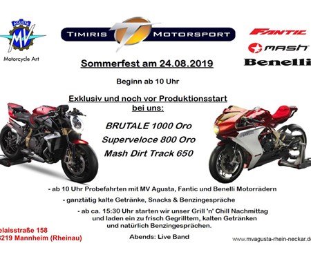 Sommerfest & drei Weltneuheiten