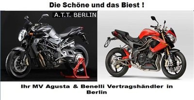 Am 17.12.2011 ist bei uns X-mas day mit den wunderschönen Italo-Bikes von MV Agusta & Benelli. Erleben Sie live die Schöne und das Biest - MV Agusta Brutale & Benelli TNT! - Bild 1