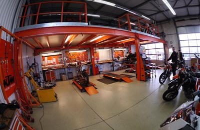 Kostenlose Motorradabholung im Winter