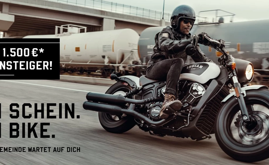 INDIAN Führerscheinzuschuss Bild 1: INDIAN Führerscheinzuschuss