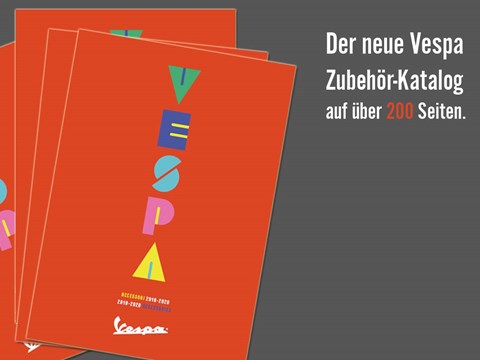 Der neue 2020er Vespa Zubehör- und Lifestyle Katalog