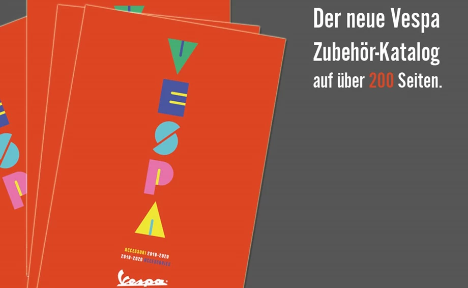 Der neue 2020er Vespa Zubehör- und Lifestyle Katalog Bild 1: Der neue 2020er Vespa Zubehör- und Lifestyle Katalog