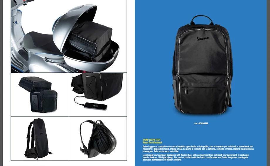 Der neue 2020er Vespa Zubehör- und Lifestyle Katalog Bild 7: Der neue 2020er Vespa Zubehör- und Lifestyle Katalog