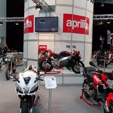 aprilia Stand auf der Motorrad Messe in Linz  aprilia Stand auf der Motorrad Messe in Linz