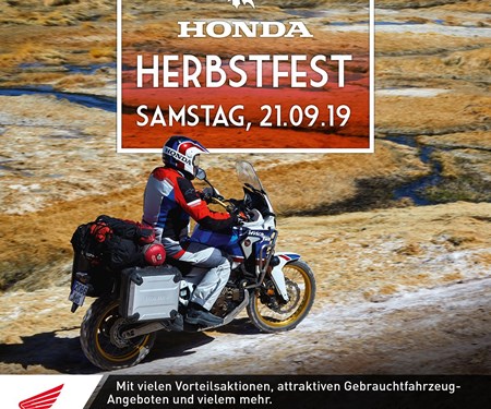 Honda Herbstfest Samstag, 21.09.2019