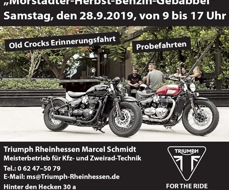 "Mörstädter-Herbst-Benzin-Gebabbel" am Samstag, den 28.09. von 9 bis 17 Uhr