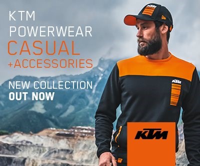 KTM Powerwear CASUAL 2020 
Die neue 2020er Kollektion KTM PowerWear Casual & Accessories ist schon eingetroffen!

Schaut vorbei - Es ist sicher etwas ... Weiter >>