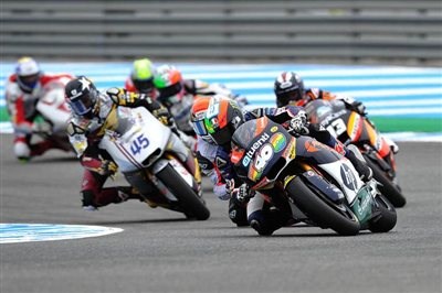 Regen beim zweiten Moto2-Rennen der Saison Regen beim zweiten Moto2-Rennen der Saison