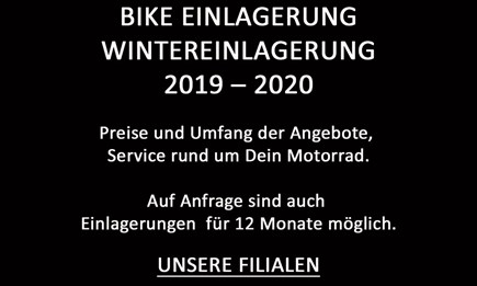 WINTEREINLAGERUNG 2019 / 2020