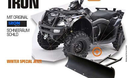 fast 1000,- sparen - ATV Goes Iron Winteraktion mit Schneeschild