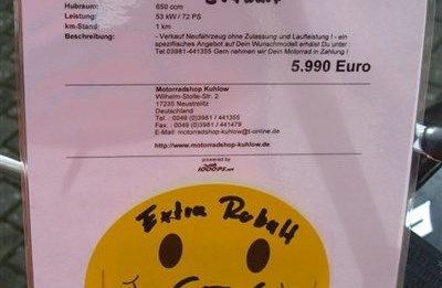 Suzuki SFV650-ABS - Gladius für nur 5340,- Euro !!!!  - Motorrad des Monats Juli 2012 !!!