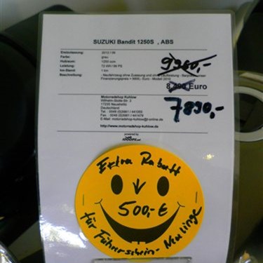 SUZUKI GSF1250SA - BANDIT - unser Motorrad Angebot der Woche !!!!