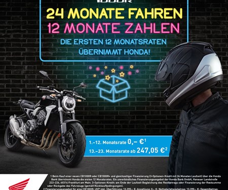  24 Monate fahren - 12 Monate zahlen - CB1000R 