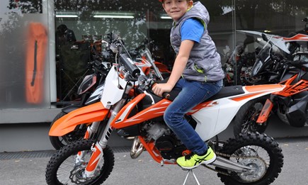 Fahrzeugübergabe KTM 65 SX 