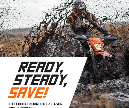  * € 800,- Off-Season Bonus  beim Kauf einer EXC 2020 bis 06.12.2019!