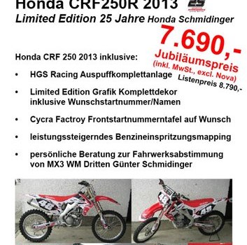 Honda CRF 2013 MX & Enduro Testtage Termine  - Bild 3