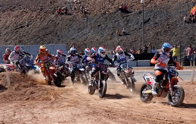 Beim Teambewerb Supermoto de Nations in Portugal  Beim Teambewerb Supermoto de Nations in Portugal
