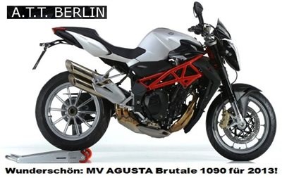 Eins der schönsten Nakedbikes der Welt, die MV Agusta mit dem schicken Namen "Brutale" ist für 2013 noch schicker und nochmals schneller geworden!