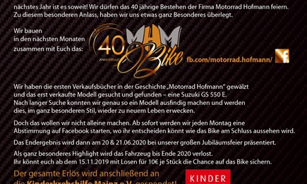 40th Anniversary MHM Bike