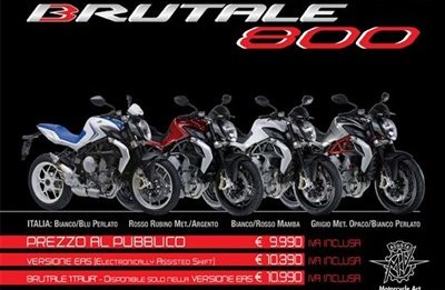 MV Agusta gibt mit der neuen Brutale 800 für 2013 - 800ccm-125PS bei 167Kg Vollgas und setzt neue Maßstäbe