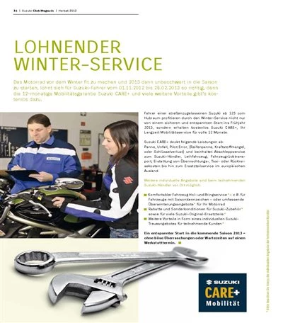 Suzuki-Winter-Aktion 2012 Bild 1: Suzuki-Winter-Aktion 2012