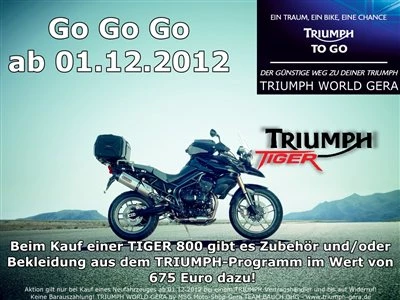TRIUMPH TIGER 800 und XC Bild 2: TRIUMPH TIGER 800 und XC