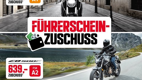HONDA FÜHRERSCHEINZUSCHUSS 