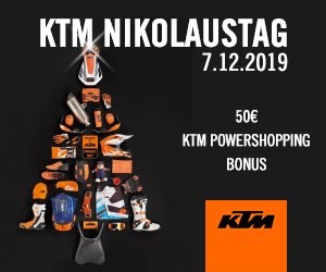 KTM Nikolaustag 2019 
!!Bald ist es wieder soweit!! 
Am Samstag 07. Dezember 2019 findet wieder der alljährliche KTM Nikolaustag statt.
Unser Ge ... Weiter >>