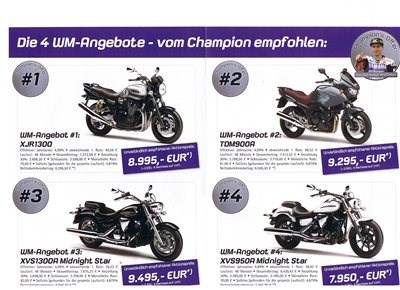 YAMAHA Angebot zum Saisonbeginn !