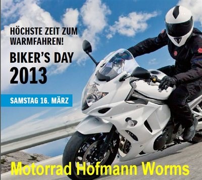 SUZUKI Bikers Day: am 16. März von 10:00 bis 16:00 Uhr