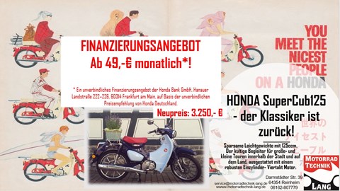 SUPERCUB AB 49,-€ im Monat! 