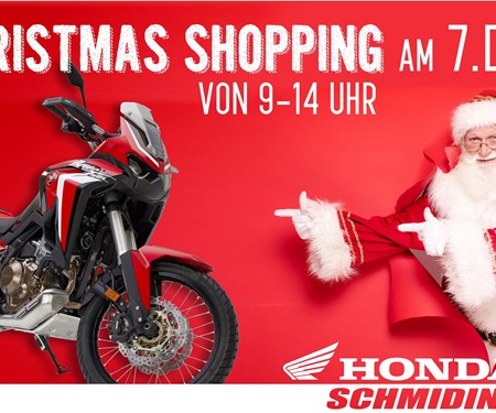 Christmas Shopping Samstag 7. Dezember bei Honda Schmidinger mit Africa Twin Launch