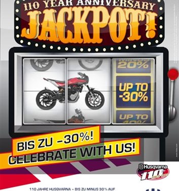 up to -30% 100 Years Anniversary HUSQVARNA up to -30% 100 Years Anniversary HUSQVARNA