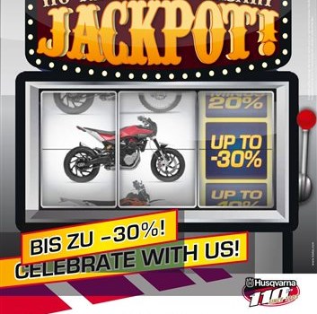 up to -30% 100 Years Anniversary HUSQVARNA - Bild 1 up to -30% 100 Years Anniversary HUSQVARNA - Bild 1