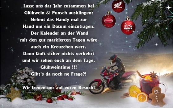 Glühweinparty am 07.12.2019 beim Honda Team Schlieter - Bild 1