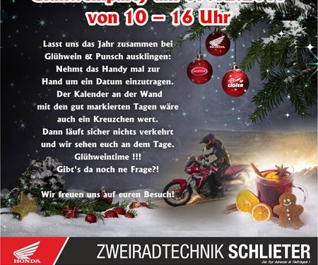 Glühweinparty am 07.12.2019 beim Honda Team Schlieter