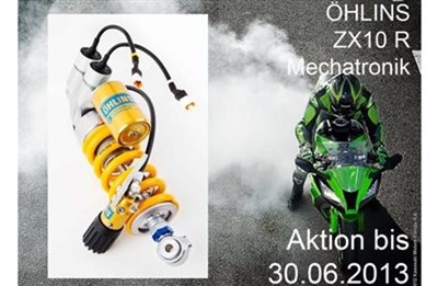 Öhlins Aktion bis 30.06.2013 - Mechatronik System für Kawasaki ZX10R
