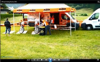 Video zum steirischen KTM Offroad Testtag 
Das Video zum steirischen KTM Offroad Testtag finden Sie auf unserer
Facebook-Seite, machen Sie sich einen Eindruck von der ... Weiter >>