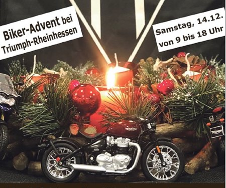 Bikeradvent bei Triumph Rheinhessen