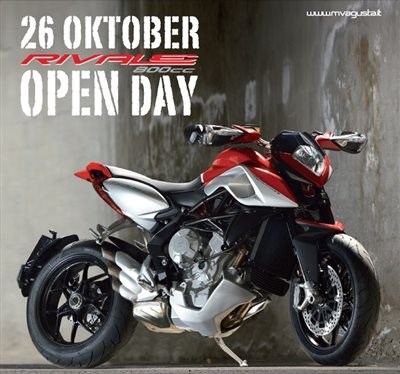Erleben & genießen Sie am 26.10.2013 beim "RIVALE DAY" die neue MV Agusta Rivale 800 EAS live bei uns!