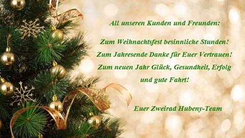 Frohe Weihnachten / Betriebsurlaub