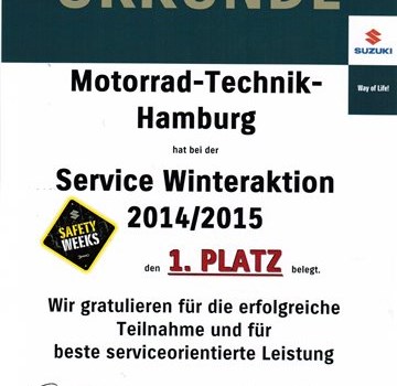 NR. 1 bei der SUZUKI SERVICE AKTION 2013 ! - Bild 2