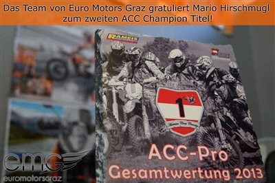 Mario Hirschmugl ist ACC Meister 2013! Mario Hirschmugl ist ACC Meister 2013!