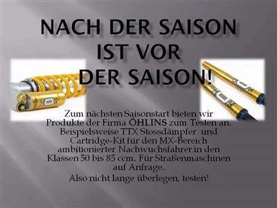 Öhlins Produkte zum testen Bild 1: Öhlins Produkte zum testen