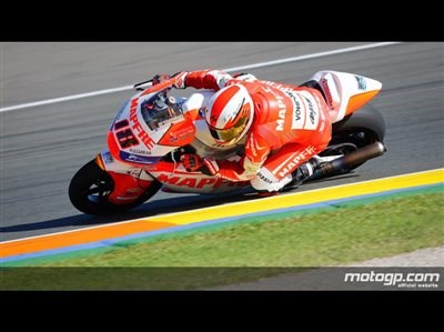 Moto2-Weltmeister im Kies, Nico Terol gewinnt.