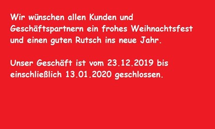 Frohe Weihnachten und einen guten Rutsch