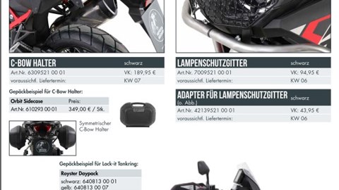 Neigkeiten von Hepco & Becker für die CRF 1100L AfricaTwin 