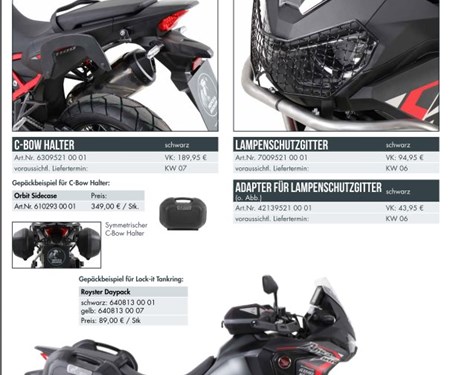 Neigkeiten von Hepco & Becker für die CRF 1100L AfricaTwin 