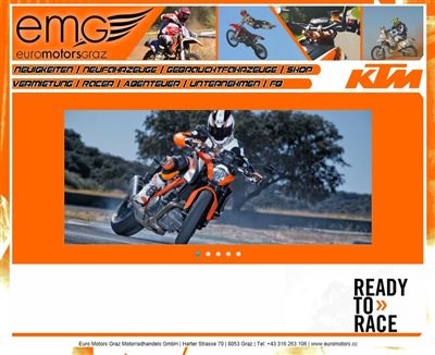 unsere neue KTM Homepage ist online!